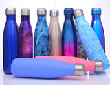 17 Oz Insulated Stainless Steel Cola Bottles -Powder Coated, Multi Color