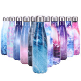 17 Oz Insulated Stainless Steel Cola Bottles -Powder Coated, Multi Color