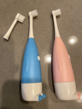 HelloPharma Electric Deep Cleaning Toothbrush for Children, Two Brush Heads, Extra Soft Toothbrush for Kids