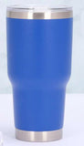30 Oz Double Wall Insulated Stainless Steel Tumblers -Powder Coated, Multi Color