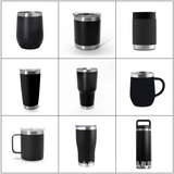 30 Oz Double Wall Insulated Stainless Steel Tumblers -Powder Coated, Multi Color