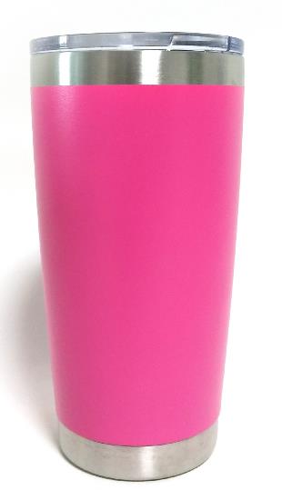 20 Oz Double Wall Insulated Stainless Steel Tumblers -Powder Coated, Multi  Color