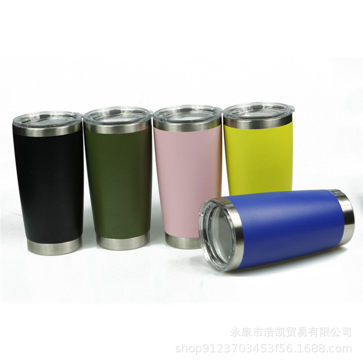 20 Oz Double Wall Insulated Stainless Steel Tumblers -Powder Coated, M –  HelloPharma