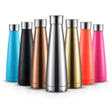 17 Oz Insulated Stainless Steel Cola Bottles -Powder Coated, Multi Color