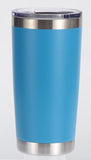 20 Oz Double Wall Insulated Stainless Steel Tumblers -Powder Coated, Multi Color